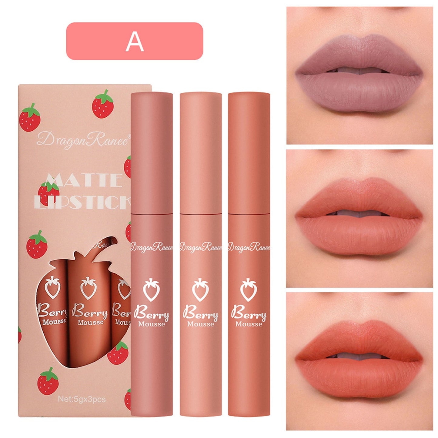 Rdeuod Long Lasting Lip Tint Peel Off Lip Stain Lip Stain Tear Off Lipstick Waterproof Long Lasting Matte Lipstick Waterproof Lip stain for Womens