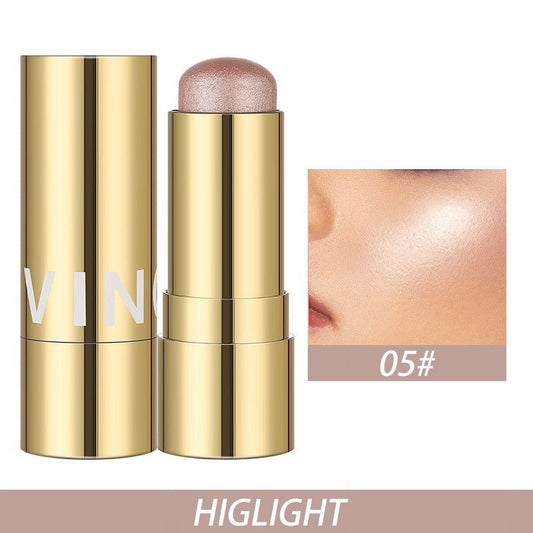 Rdeuod Three-in-one Blush Makeup,Cream Blush For Cheeks,Face Blush Eye Shadow Lip Gloss Three-in-one Blush Cream for Shadow Eyes Lips Cheek (B)