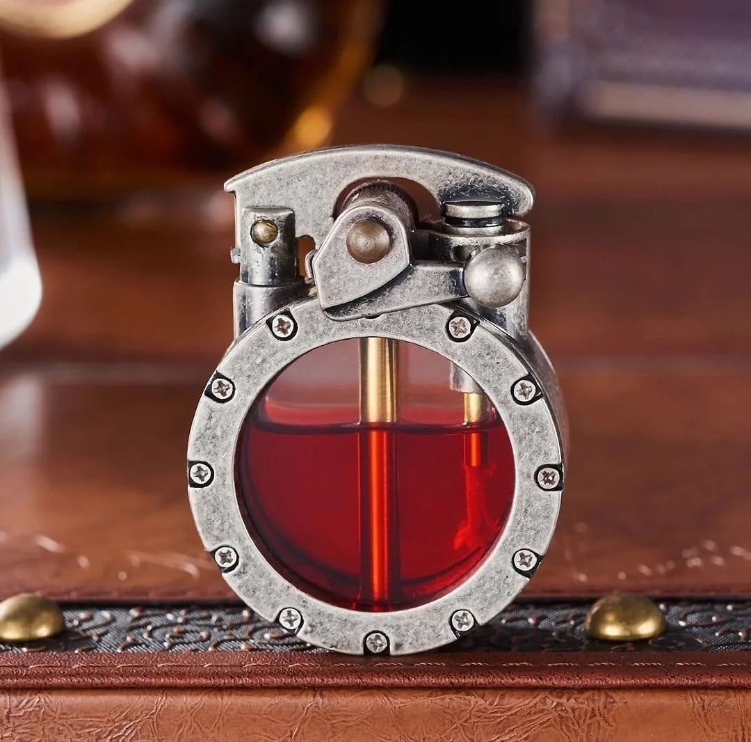 Rdeuod Vintage,Lighter Trench Lighter Transparent Kerosene Lighter Vintage Steam Punk Lighter-cool Unique Mens Lighters Without