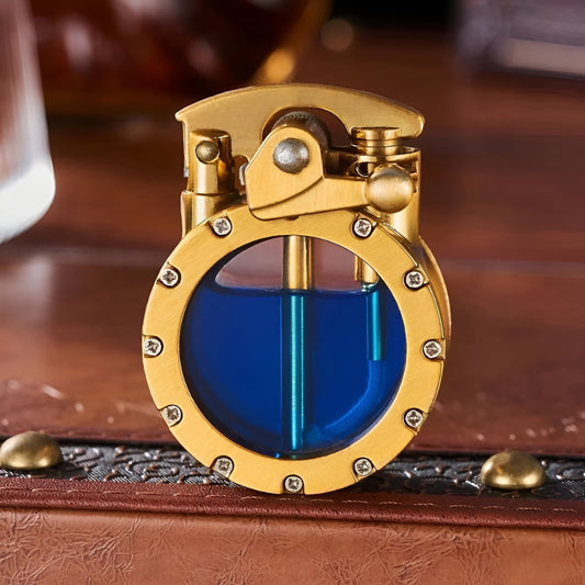 Rdeuod Vintage Trench Lighter Transparent Kerosene Lighter Vintage Steam Punk Lighter-cool Unique Mens