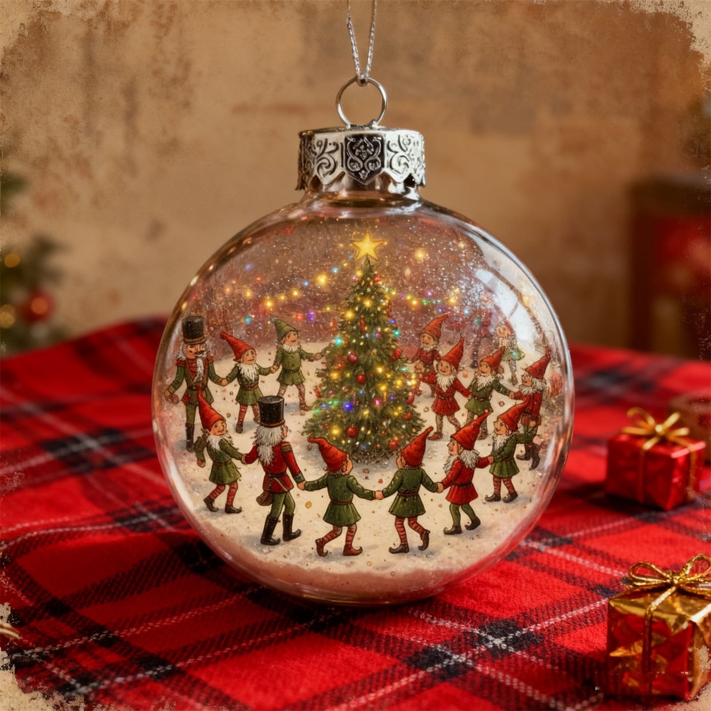 Retro Christmas Pendant, Christmas Decoration Pendant 2D, Christmas Tree Ornaments, Christmas Scenes, Holiday Gifts,Christmas Pendant Christmas Decoration Pendant 2D Christmas Decoration