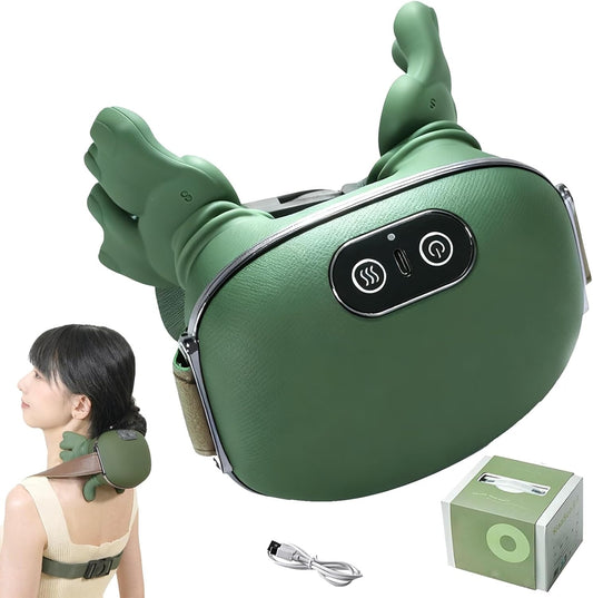 Shoulder Massager Neck Massager,Massager Back Massager For Shoulder, 3 Massage Levels, 2 Temperature Levels, Electric Neck Massagers With Warmth,Wireless For Men, Women, Christmas Gifts