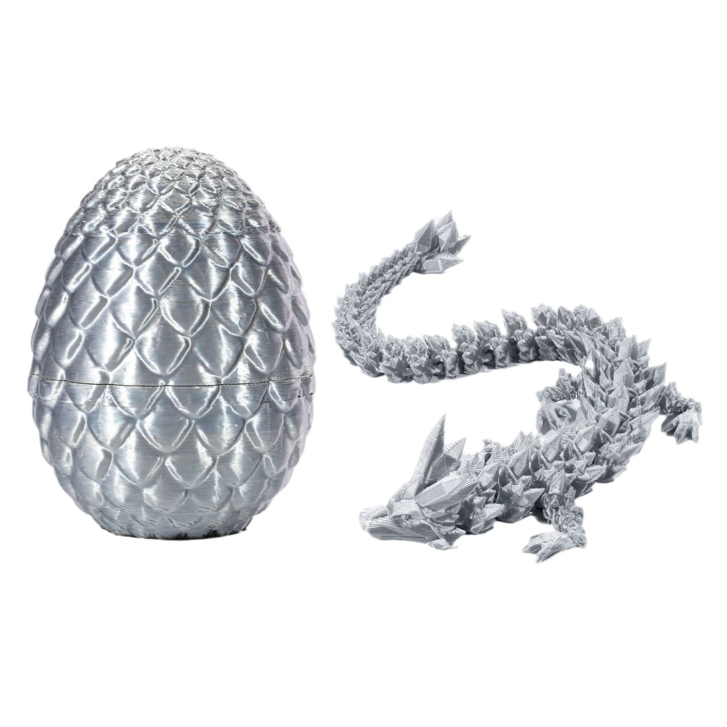 Lanbtorn Easter Egg, Dragon Egg, 12In Dragon Toy, 3D Printed Dragon Fidget Toys, 3D Printed Dragon Egg with Articulated Dragon Inside, Fidget Toys for Autism/ADHD, Easter Gifts