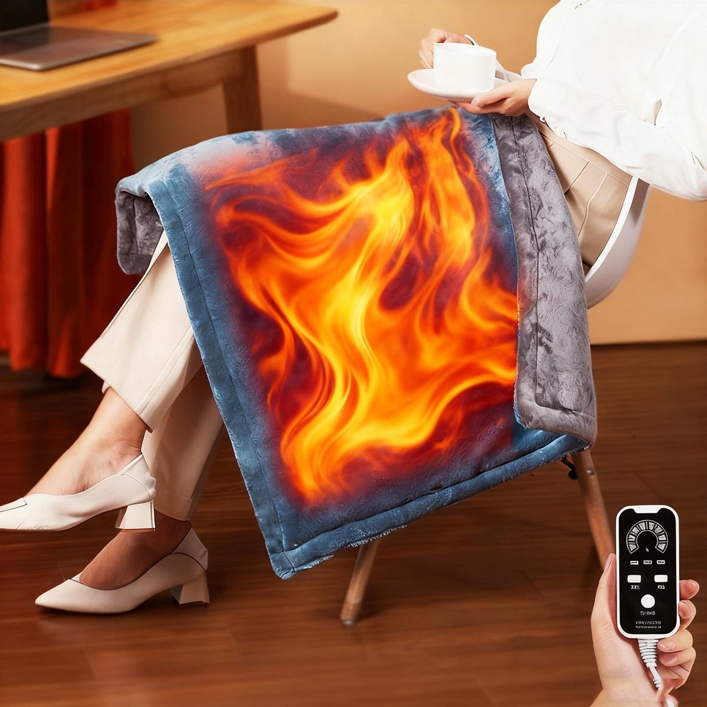 Single Electric Blanket,Heated Blanket,Electric Blanket Single,Blanket Rechargeable Heating Blanket Warm Body Cover Cold Protection Warm Cloak Plus Velvet Warm Heating Shawl,Soft Touch, Cover, Bed