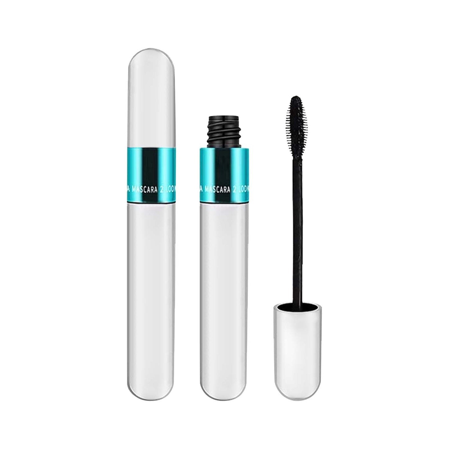 2 in 1 Vibely Mascara 5X Longer Cosmetics for Natural Lengthening and Thickening No Clumping 4D Silk Fiber Mascara, Beauty & Personal Care