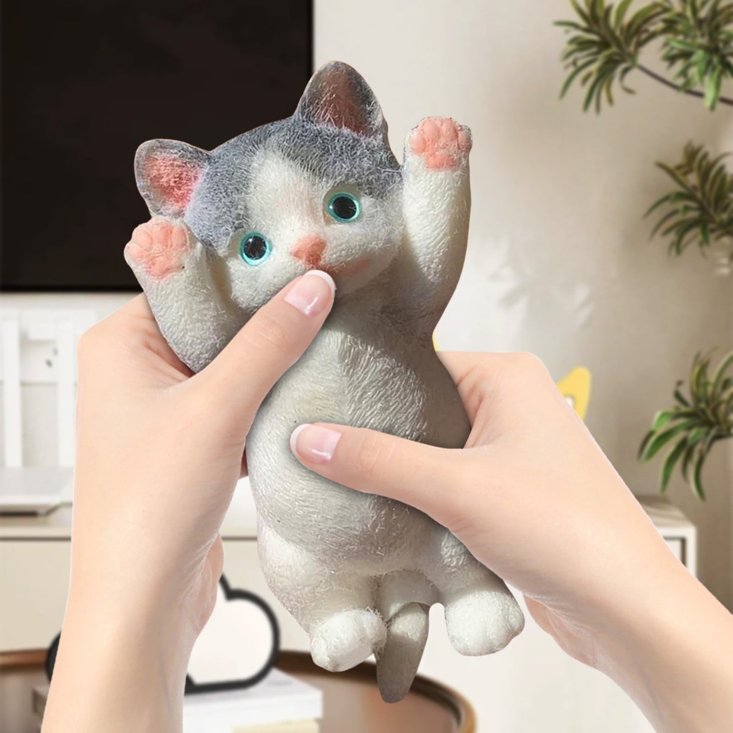 Soft Cat,Fluffy Kitten,Cat Toys,Cute Cat Squeeze Toys,And Fluffy Cat Toy, Super Soft Cat Toys