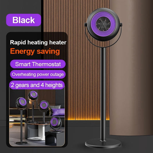 Space Heaters For Indoor Use,Winter Floorstanding Warm Air Blower,Adjustable Height Floor Standing Heater,Portable Telescopic Warm Air Blower With Overheat Protection For Whole Room Heating In Winter