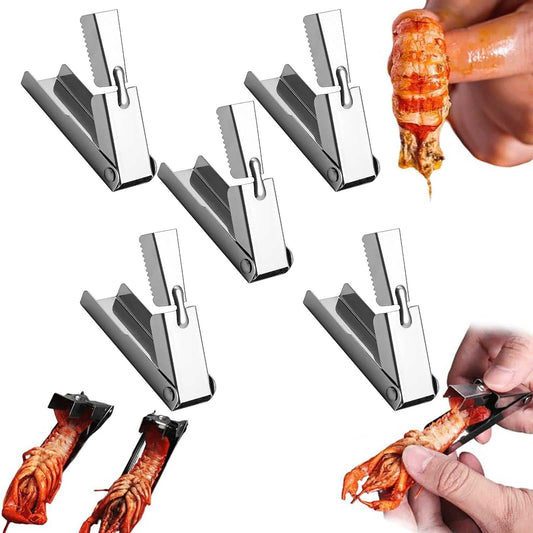 Crawfish Peeler Tool,2025 Stainless Steel Crawfish Peeler Tool,Crawfish Tail Remover Tool,Crayfish Shelling Device Seafood Tool,Crawfish Tail Peeler Crawfish Tail Remover Tool,5PC