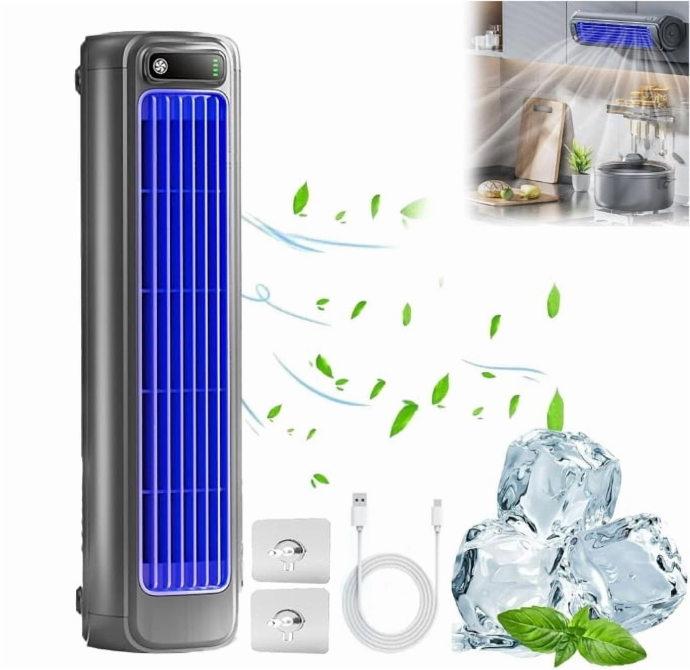 Cooling Ace Portable Air Conditioner, Energy Efficient Air Conditioner Cooling Fan Quiet, Speeds & Led Touch Screen, Rechargeable, Long-Lasting Battery Life