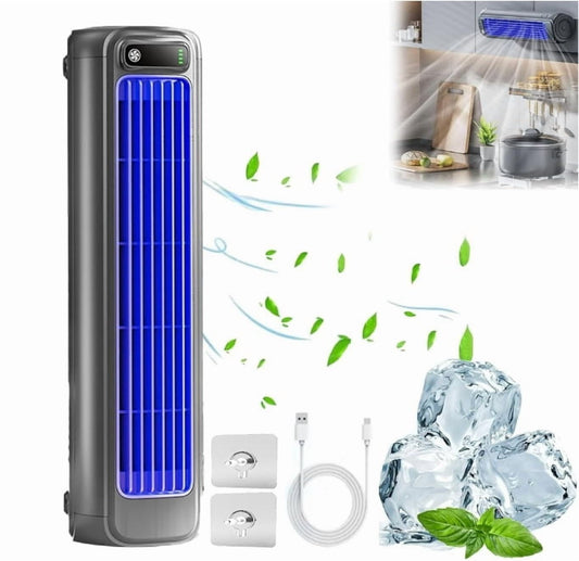 Cooling Ace Portable Air Conditioner, Energy Efficient Air Conditioner Cooling Fan Quiet, Speeds & Led Touch Screen, Rechargeable, Long-Lasting Battery Life