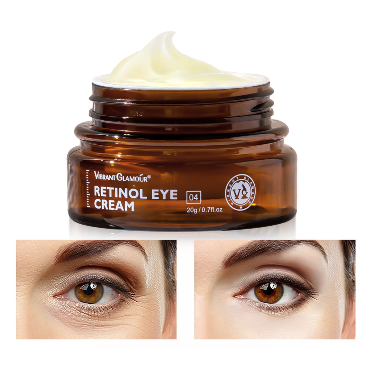 Retinol Eye Cream Removes Dark Circles Reduces Fine Lines And Brightens Skin