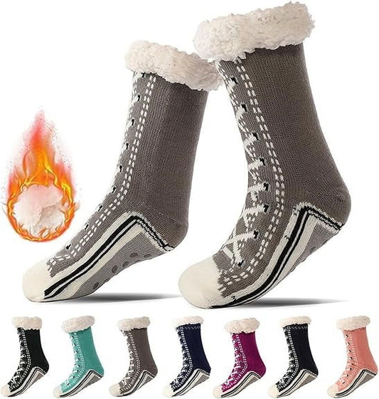 Ultra-Thick Slipper Home Socks,Socks For Women,Yoga Socks For Women Non Slip, Slipper Socks With Non Slip Slipper Socks Shimmery Christmas Socks Slipper Socks