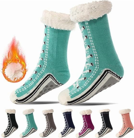 Ultra-Thick Slipper Home Socks,Socks For Women,Yoga Socks For Women Non Slip, Slipper Socks With Non Slip Slipper Socks Shimmery Christmas Socks Slipper Socks