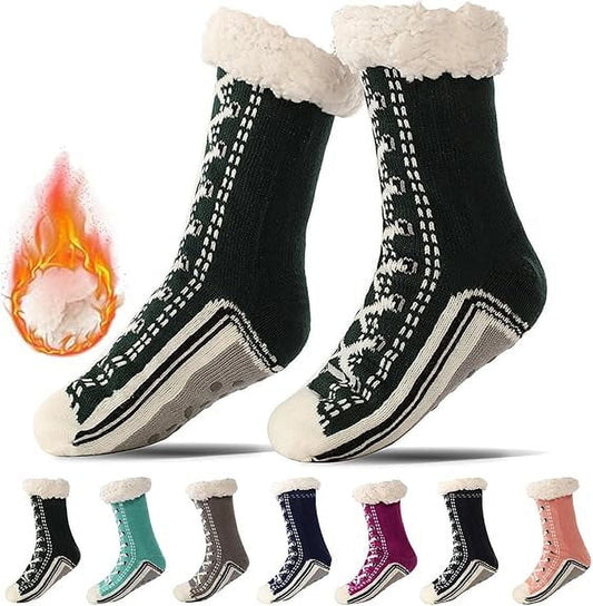 Ultra-Thick Slipper Home Socks,Socks For Women,Yoga Socks For Women Non Slip, Slipper Socks With Non Slip Slipper Socks Shimmery Christmas Socks Slipper Socks