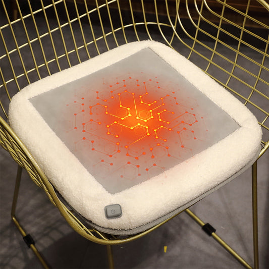 Usb Heater,Heated Office Chair Pad,Usb Heated Seat Cushion With 3 Heat Settings, Portable & Washable Heating Pad For Office Chair, Car Seat, And Home Use