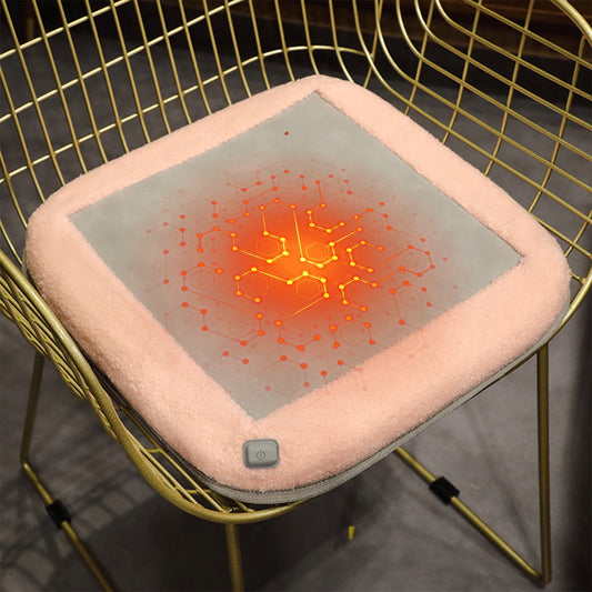 Usb Heater,Heated Office Chair Pad,Usb Heated Seat Cushion With 3 Heat Settings, Portable & Washable Heating Pad For Office Chair, Car Seat, And Home Use