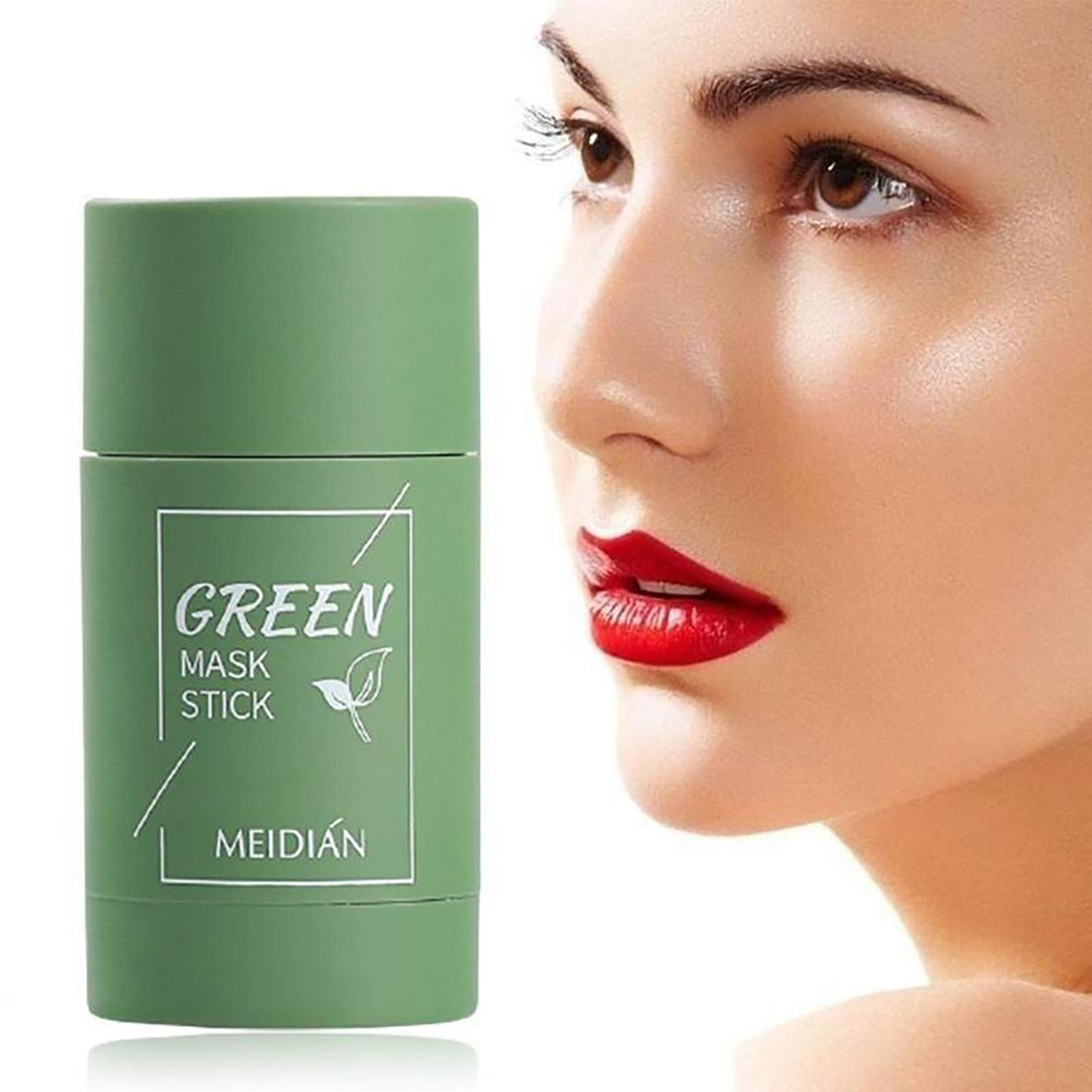 BINGTAOHU Green Tea Mask Stick for Face, Blackhead Remove, Anti-Acne Oil Control, Deep Clean Pore, Moisturizing