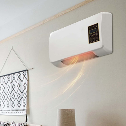 Wall Mounted Heater Dual Function Hot And Cool Air Electric Heater With Remote Control, Energy-Efficient Adjustable Temperature Indoor Room Heater