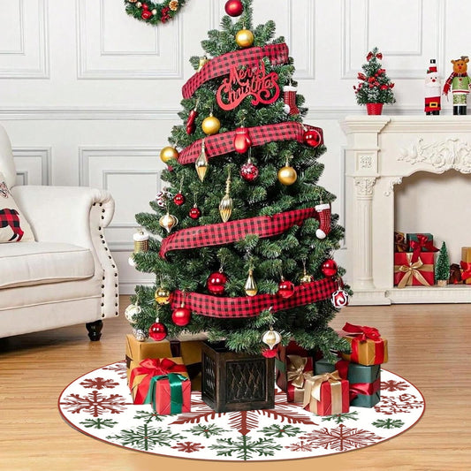 Washable Christmas Tree Skirt,Christmas Skirt,Christmas Tree Rug Decor Short Pile High-Definition Printed Christmas Tree Skirt Ornaments For Merry Christmas Holiday Party Decorations Indoor Outdoor