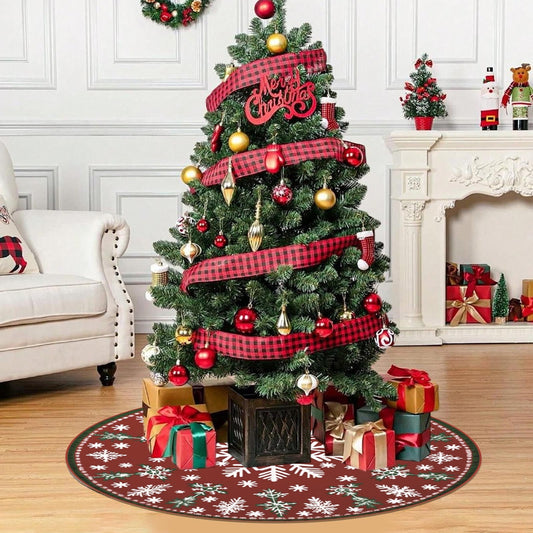 Washable Christmas Tree Skirt,Christmas Skirt,Christmas Tree Rug Decor Short Pile High-Definition Printed Christmas Tree Skirt Ornaments For Merry Christmas Holiday Party Decorations Indoor Outdoor