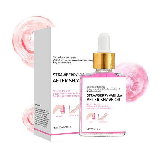2PCS Strawberry Vanilla After Shave Oil Women For Smooth Skin,After Shave Oil- Strawberry & Vanilla Scent, Soft Serve After Shave Oil,After Shave Oil Strawberry Ingrown,After Shave Oil Women