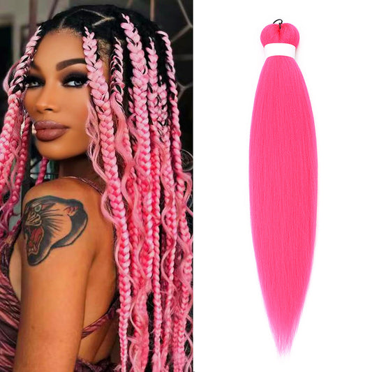 Purple Braiding Hair Extensions,Pre Stretched Synthetic Purple Braiding Braiding Hair Extensions For Braids, Purple Hair Extensions For Stage Party Halloween Costume,1pack,26inch